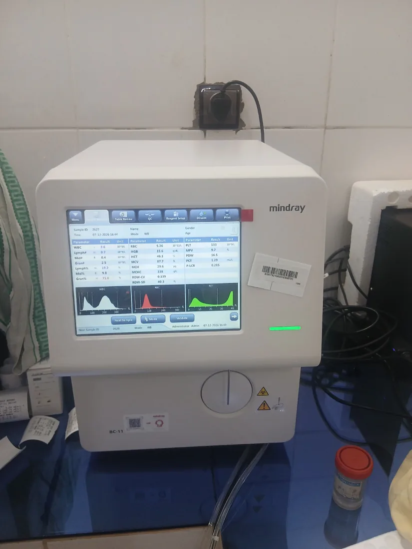Automate d’hématologie Mindray du Laboratoire LESLOUANGES